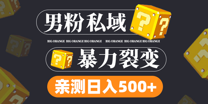 男粉项目，一个作品变现1000+，新渠道新玩法，一部手机实现月入过万-网创资源库