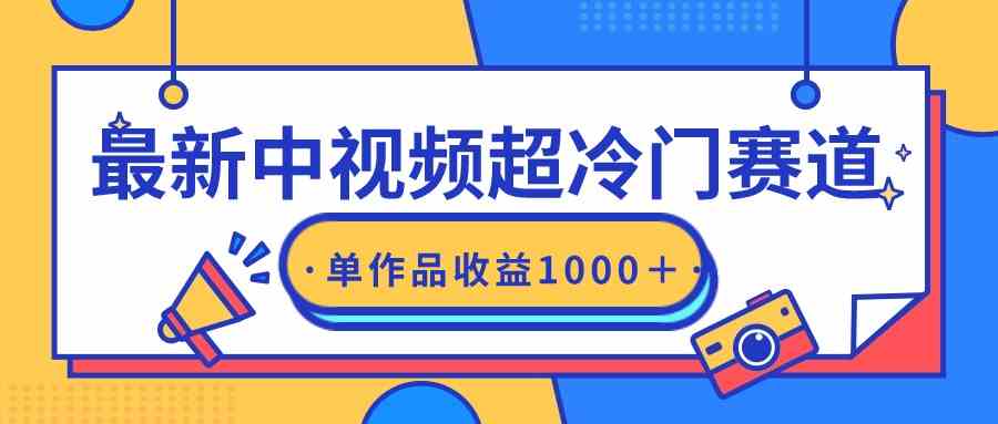 （9275期）最新中视频超冷门赛道，轻松过原创，单条视频收益1000＋-网创资源库