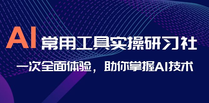 AI-常用工具实操研习社，一次全面体验，助你掌握AI技术-网创资源库