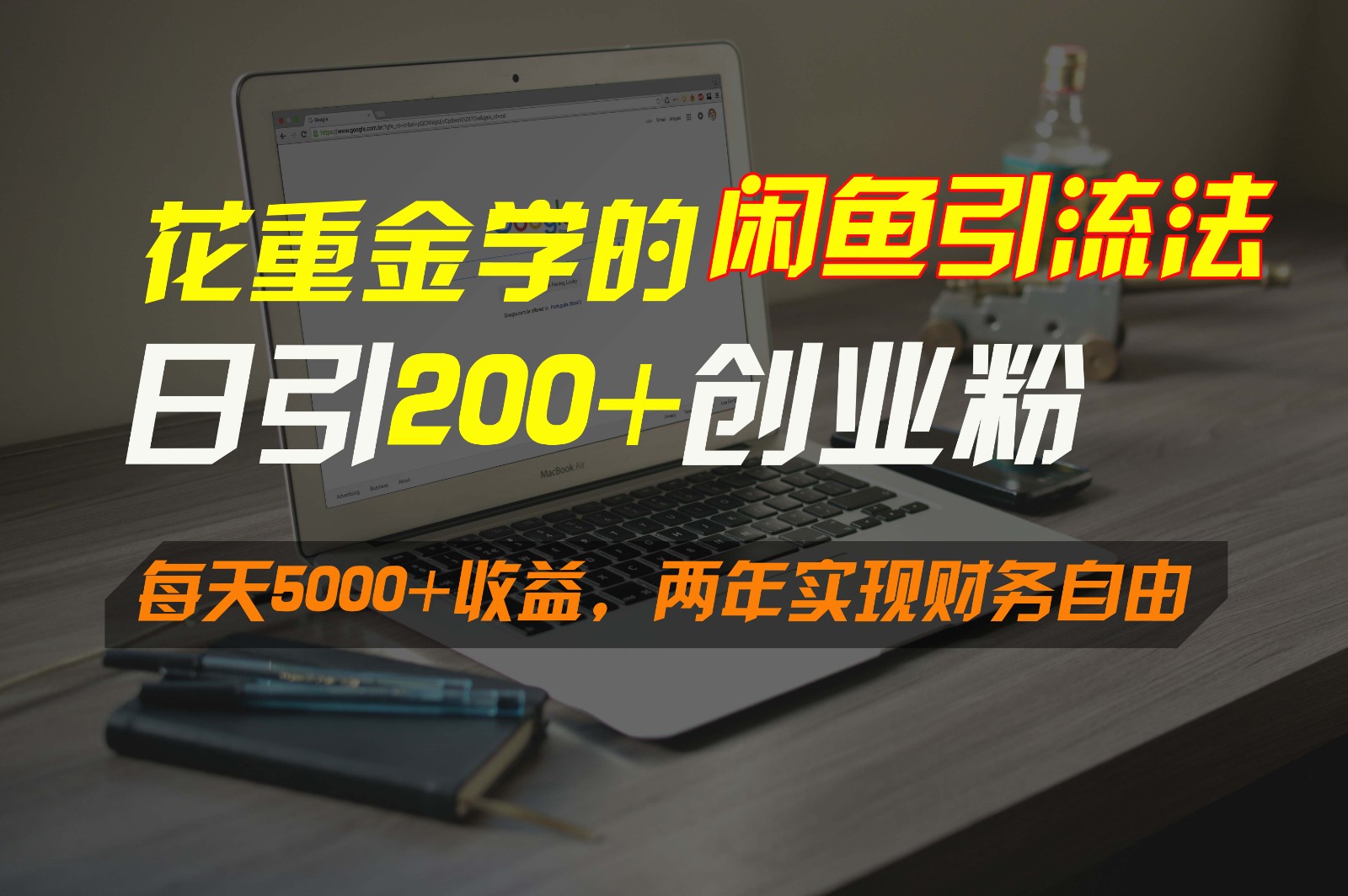 花重金学的闲鱼引流法，日引流300+创业粉，每天5000+收益，两年实现财务自由-网创资源库