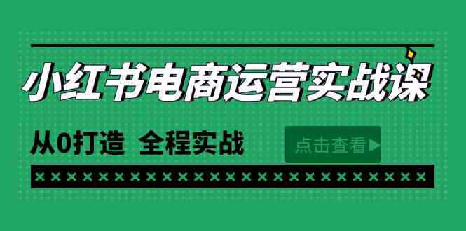 （9946期）最新小红书·电商运营实战课，从0打造  全程实战（65节视频课）-网创资源库