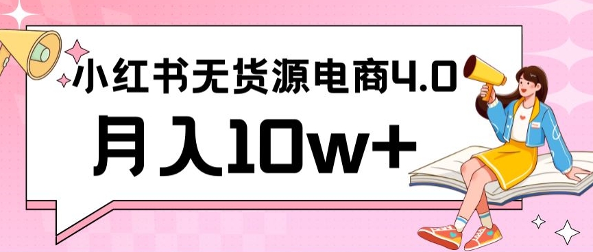 小红书新电商实战，无货源实操从0到1月入10w+联合抖音放大收益-网创资源库