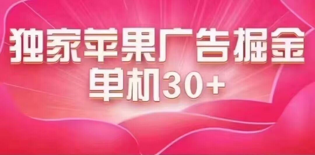 最新苹果系统独家小游戏刷金 单机日入30-50 稳定长久吃肉玩法-网创资源库