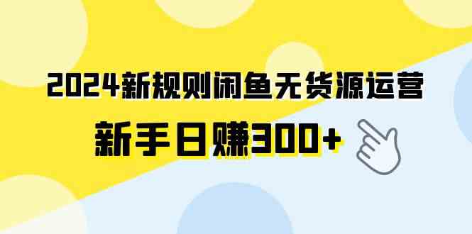 （9522期）2024新规则闲鱼无货源运营新手日赚300+-网创资源库