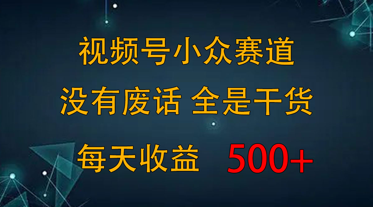 2024视频号新手攻略，今日话题赛道带你日赚300+-网创资源库