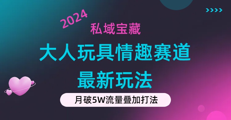 私域宝藏：大人玩具情趣赛道合规新玩法，零投入，私域超高流量成单率高-网创资源库