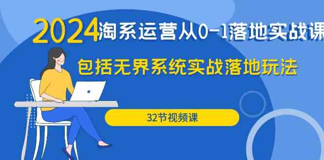 （9919期）2024·淘系运营从0-1落地实战课：包括无界系统实战落地玩法（32节）-网创资源库