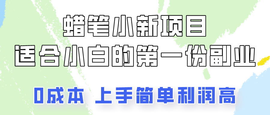 蜡笔小新项目拆解，0投入，0成本，小白一个月也能多赚3000+-网创资源库